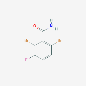 molecular formula C7H4Br2FNO B1461087 2,6-Dibromo-3-fluorobenzamide CAS No. 1804931-61-0