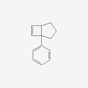 molecular formula C13H14 B14610977 1-Phenylbicyclo[3.2.0]hept-6-ene CAS No. 57293-40-0