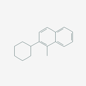 molecular formula C17H20 B14611043 Naphthalene, 2-cyclohexyl-1-methyl- CAS No. 60848-38-6