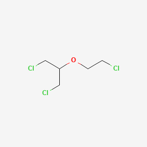 molecular formula C5H9Cl3O B14611084 1,3-Dichloro-2-(2-chloroethoxy)propane CAS No. 60545-53-1