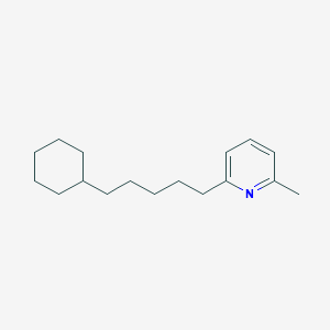 molecular formula C17H27N B14611410 2-(5-Cyclohexylpentyl)-6-methylpyridine CAS No. 60439-22-7