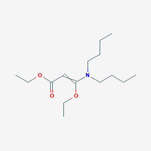 molecular formula C15H29NO3 B14611487 Ethyl 3-(dibutylamino)-3-ethoxyprop-2-enoate CAS No. 60760-20-5