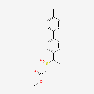 molecular formula C18H20O3S B14611497 Methyl [1-(4'-methyl[1,1'-biphenyl]-4-yl)ethanesulfinyl]acetate CAS No. 60993-27-3