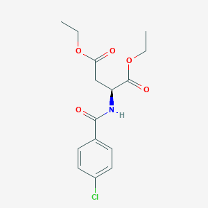molecular formula C15H18ClNO5 B14611536 Diethyl N-(4-chlorobenzoyl)-L-aspartate CAS No. 59399-97-2