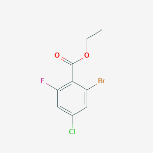 molecular formula C9H7BrClFO2 B1461155 Ethyl 2-bromo-4-chloro-6-fluorobenzoate CAS No. 1805575-80-7