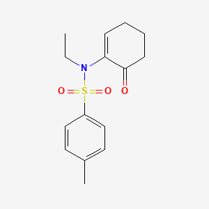 molecular formula C15H19NO3S B14611596 N-Ethyl-4-methyl-N-(6-oxocyclohex-1-en-1-yl)benzene-1-sulfonamide CAS No. 57310-55-1
