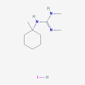 molecular formula C10H22IN3 B14611630 N,N'-Dimethyl-N''-(1-methylcyclohexyl)guanidine hydroiodide CAS No. 59083-46-4