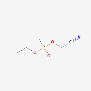 molecular formula C5H10NO3P B14611719 Cyanomethyl ethyl methylphosphonate CAS No. 58263-95-9