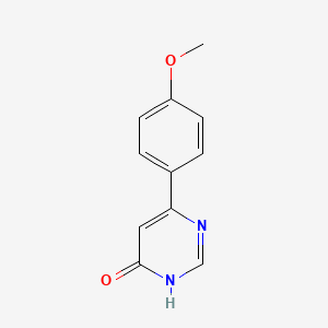 molecular formula C11H10N2O2 B1461174 6-(4-Methoxyphenyl)pyrimidin-4-ol CAS No. 130841-04-2
