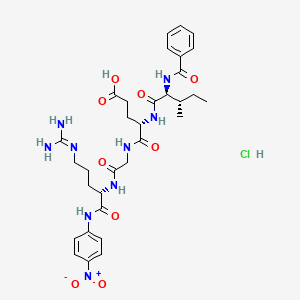 molecular formula C32H44ClN9O9 B14611753 benzoyl-Ile-Glu-Gly-Arg-p-nitroanilide CAS No. 60457-00-3
