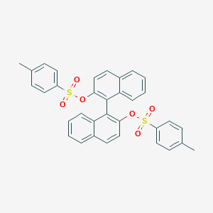 molecular formula C34H26O6S2 B146118 [1-[2-(4-Methylphenyl)sulfonyloxynaphthalen-1-yl]naphthalen-2-yl] 4-methylbenzenesulfonate CAS No. 128544-06-9