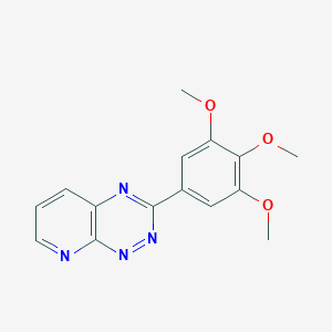 molecular formula C15H14N4O3 B14611807 3-(3,4,5-Trimethoxyphenyl)pyrido[3,2-e][1,2,4]triazine CAS No. 59850-40-7