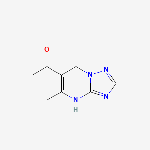 1-{5,7-dimethyl-4H,7H-[1,2,4]triazolo[1,5-a]pyrimidin-6-yl}ethan-1-one