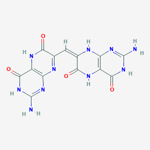 4,6-Pteridinedione, 2-amino-7-((2-amino-1,4,5,6-tetrahydro-4,6-dioxo-7-pteridinyl)methylene)-1,5,7,8-tetrahydro-