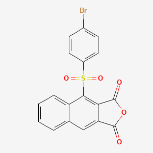 molecular formula C18H9BrO5S B14611930 4-(4-Bromobenzene-1-sulfonyl)naphtho[2,3-c]furan-1,3-dione CAS No. 60981-81-9