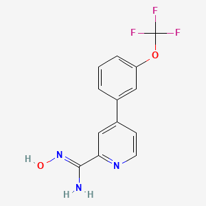N-Hydroxy-4-(3-trifluoromethoxyphenyl)-pyridine-2-carboxamidine