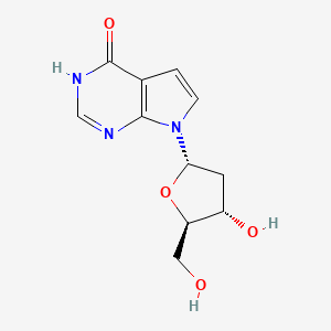 4H-Pyrrolo[2,3-d]pyrimidin-4-one, 7-(2-deoxy-|A-D-erythro-pentofuranosyl)-1,7-dihydro-