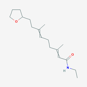 molecular formula C17H29NO2 B14611998 N-Ethyl-3,7-dimethyl-9-(oxolan-2-YL)nona-2,6-dienamide CAS No. 60432-90-8