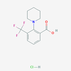 2-Piperidin-1-yl-3-trifluoromethylbenzoic acid hydrochloride