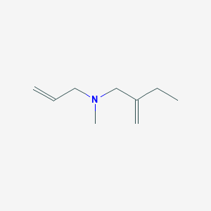 molecular formula C9H17N B14612053 N-Methyl-2-methylidene-N-(prop-2-en-1-yl)butan-1-amine CAS No. 59013-21-7