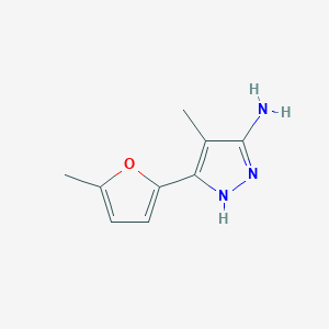 4-methyl-3-(5-methylfuran-2-yl)-1H-pyrazol-5-amine