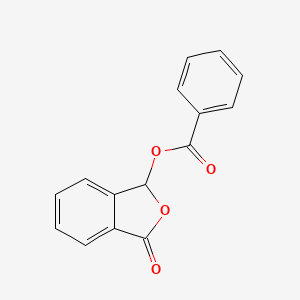 molecular formula C15H10O4 B14612066 1(3H)-Isobenzofuranone, 3-(benzoyloxy)- CAS No. 56973-60-5