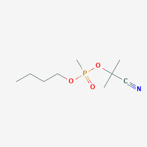 molecular formula C9H18NO3P B14612073 Butyl 2-cyanopropan-2-yl methylphosphonate CAS No. 58264-05-4
