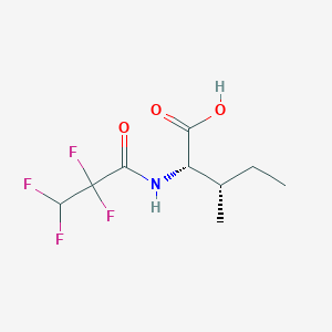 molecular formula C9H13F4NO3 B14612099 N-(2,2,3,3-Tetrafluoropropanoyl)-L-isoleucine CAS No. 60108-43-2