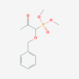 molecular formula C12H17O5P B1461210 P-[2-oxo-1-(phenylmethoxy)propyl]phosphonic acid dimethyl ester CAS No. 1258067-56-9