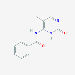 molecular formula C12H11N3O2 B146122 N-(5-甲基-2-氧代-2,3-二氢嘧啶-4-基)苯甲酰胺 CAS No. 126354-30-1