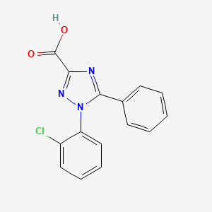 molecular formula C15H10ClN3O2 B1461227 1-(2-Chlorophenyl)-5-phenyl-1H-1,2,4-triazole-3-carboxylic acid CAS No. 1038339-19-3