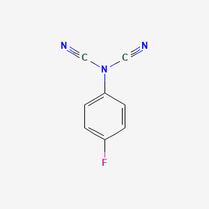 molecular formula C8H4FN3 B14612359 Cyano-(4-fluorophenyl)cyanamide CAS No. 60253-46-5