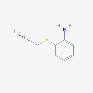 molecular formula C9H9NS B14612433 Benzenamine, 2-(2-propynylthio)- CAS No. 58432-15-8