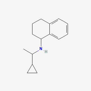 molecular formula C15H21N B1461245 N-(1-cyclopropylethyl)-1,2,3,4-tetrahydronaphthalen-1-amine CAS No. 1038246-28-4