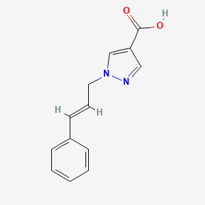 1-[(2E)-3-phenylprop-2-en-1-yl]-1H-pyrazole-4-carboxylic acid