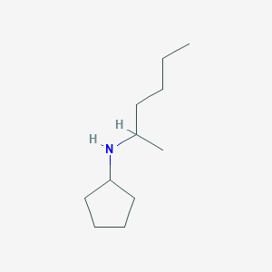 molecular formula C11H23N B1461257 N-(hexan-2-yl)cyclopentanamine CAS No. 1157145-94-2
