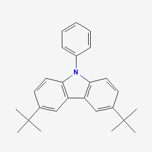 molecular formula C26H29N B14612578 3,6-DI-Tert-butyl-9-phenyl-9H-carbazole CAS No. 57103-18-1