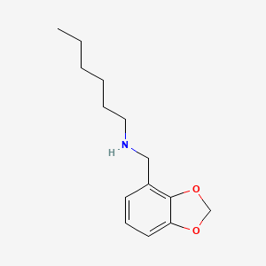 [(2H-1,3-benzodioxol-4-yl)methyl](hexyl)amine