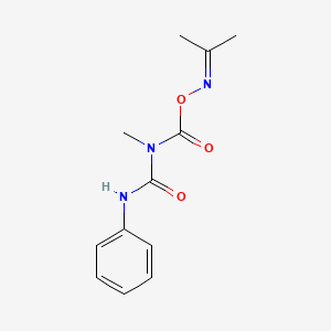 molecular formula C12H15N3O3 B14612592 N-Methyl-N'-phenyl-N-({[(propan-2-ylidene)amino]oxy}carbonyl)urea CAS No. 60148-64-3