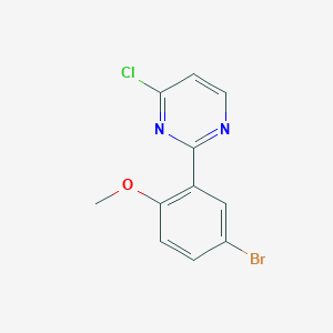 2-(5-Bromo-2-methoxy-phenyl)-4-chloro-pyrimidine