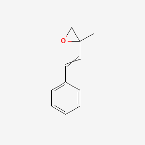 molecular formula C11H12O B14612615 2-methyl-2-(2-phenylethenyl)oxirane CAS No. 59554-63-1