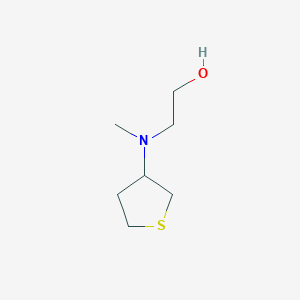 molecular formula C7H15NOS B1461266 2-(Methyl(tetrahydrothiophen-3-yl)amino)ethan-1-ol CAS No. 1156219-20-3