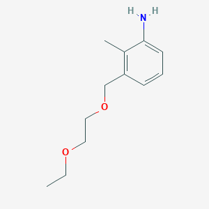 3-[(2-Ethoxyethoxy)methyl]-2-methylaniline