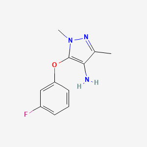 5-(3-fluorophenoxy)-1,3-dimethyl-1H-pyrazol-4-amine