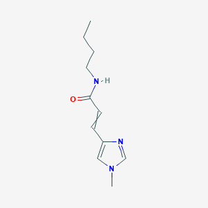 molecular formula C11H17N3O B14612767 N-Butyl-3-(1-methyl-1H-imidazol-4-yl)prop-2-enamide CAS No. 58840-21-4