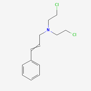 molecular formula C13H17Cl2N B14612824 N,N-Bis(2-chloroethyl)-3-phenylprop-2-en-1-amine CAS No. 57027-43-7