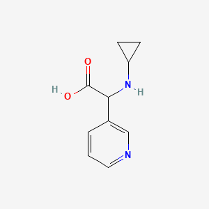 2-(Cyclopropylamino)-2-(pyridin-3-yl)acetic acid