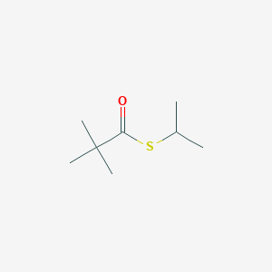 molecular formula C8H16OS B14613172 S-Propan-2-yl 2,2-dimethylpropanethioate CAS No. 60718-20-9