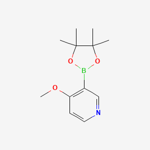 molecular formula C12H18BNO3 B1461320 4-Methoxy-3-(4,4,5,5-tetramethyl-1,3,2-dioxaborolan-2-yl)pyridine CAS No. 758699-74-0
