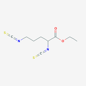 molecular formula C9H12N2O2S2 B14613205 Ethyl N~2~,N~5~-bis(sulfanylidenemethylidene)ornithinate CAS No. 58511-09-4